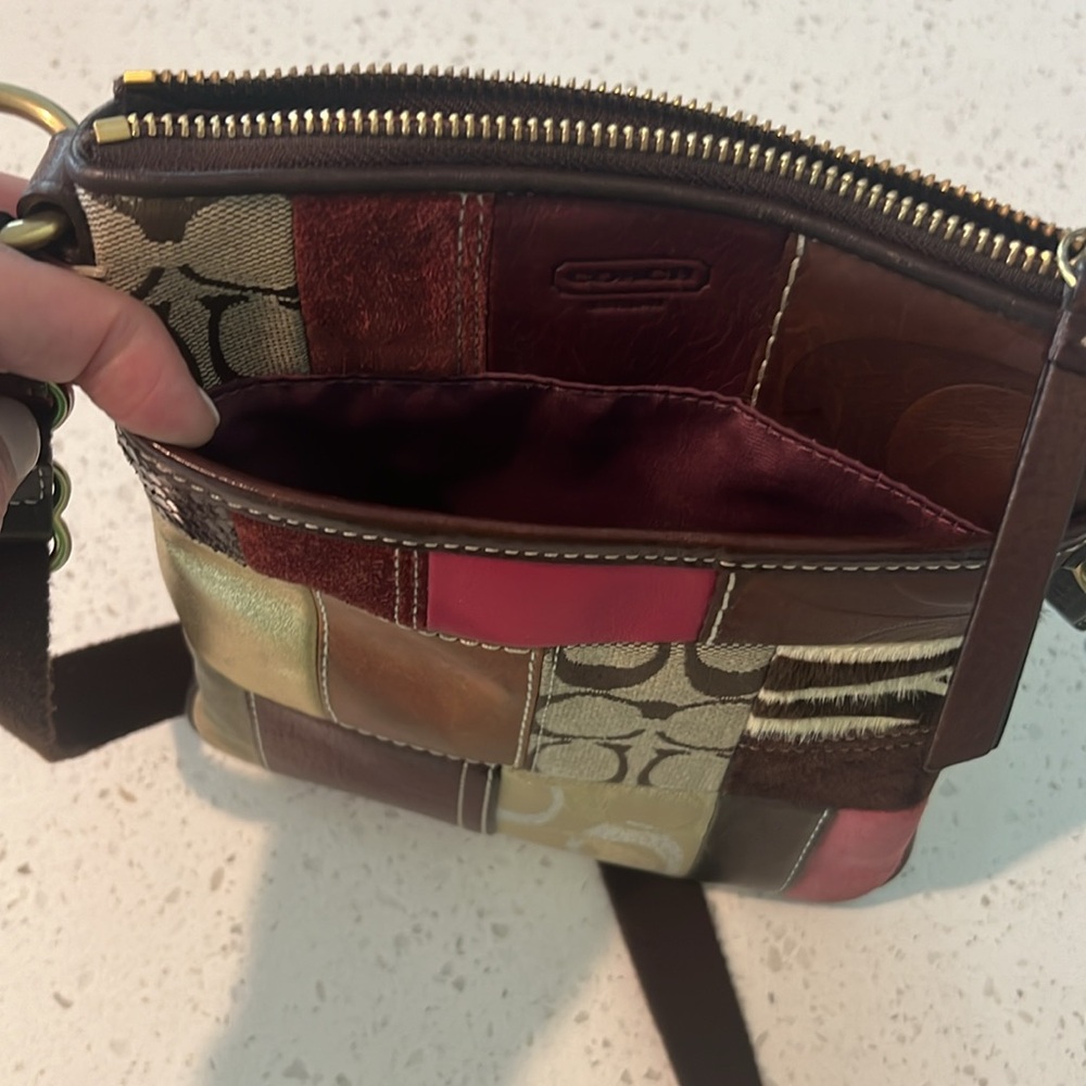 Coach Crossbody Bag. Patchwork Style. Excellent C… - image 7